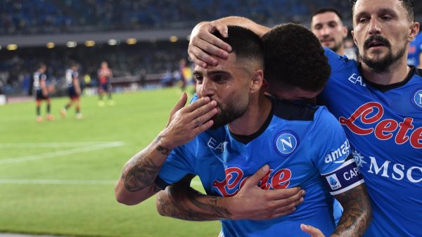 insigne gol ssc napoli calcio cagliari serie a