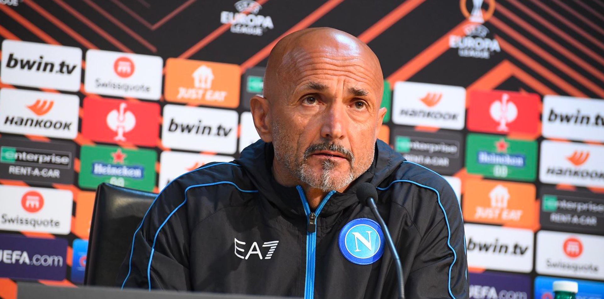 conferenza stampa spalletti barcellona napoli europa league