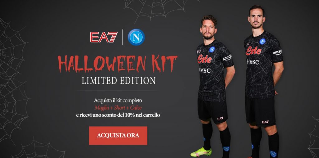 nuova maglia napoli halloween prezzo dove acquistare acquistarla amazon promozione prezzi