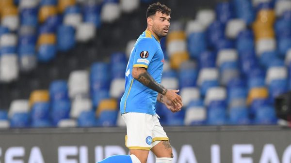 Petagna in campo con il Napoli