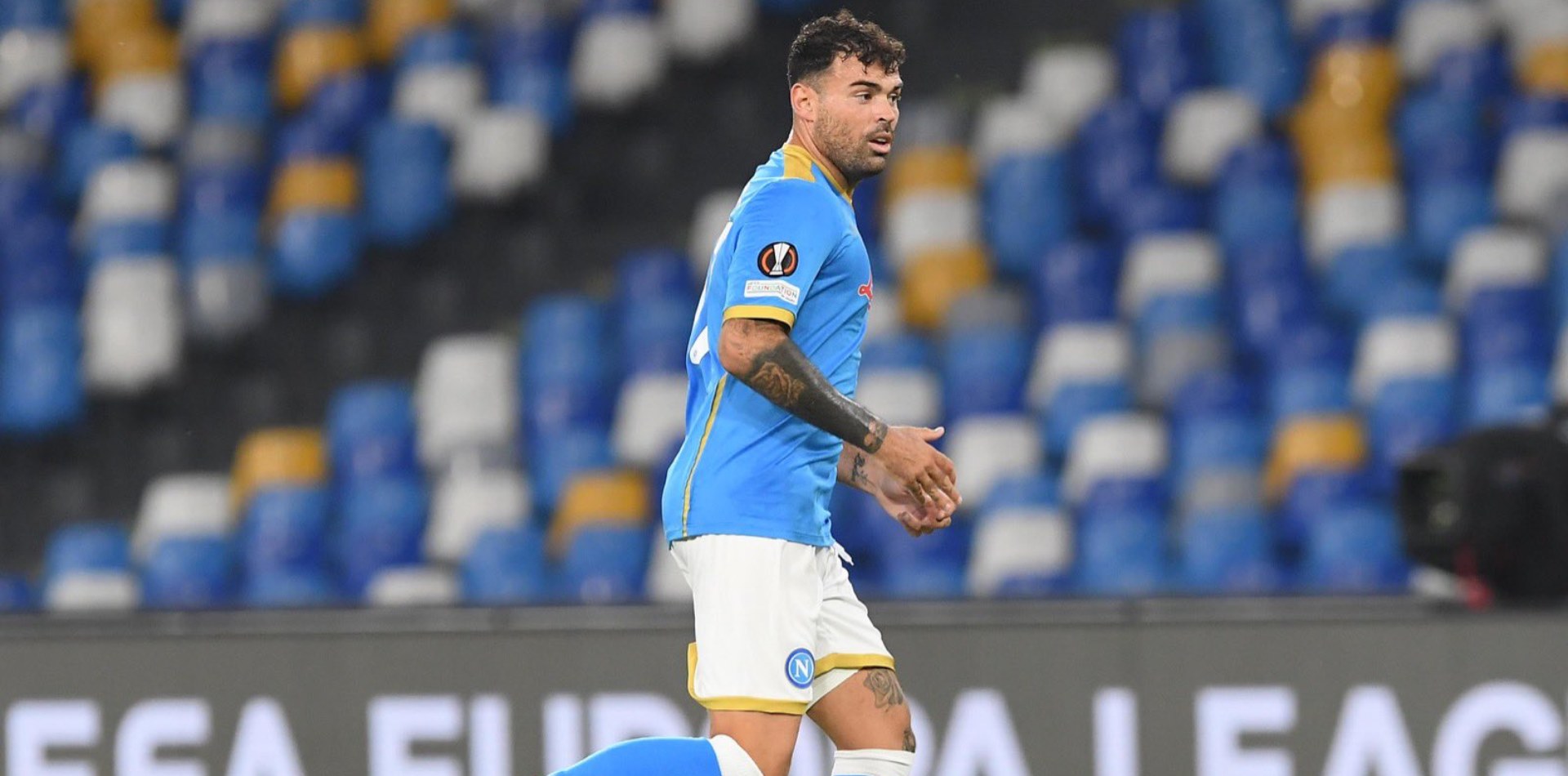 Petagna in campo con il Napoli
