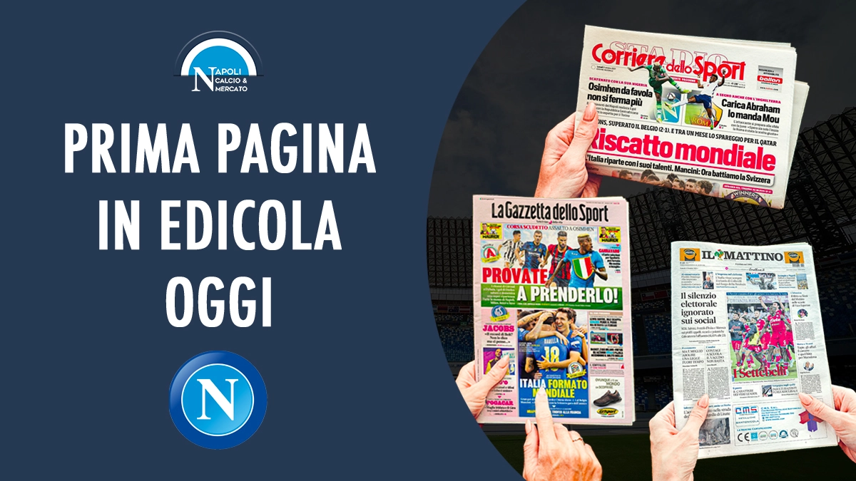 quotidiani prima pagina giornale in edicola oggi prime pagine sport rassegna stampa corriere dello sport gazzetta dello sport tuttosport il mattino di napoli