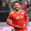 Mertens esulta con la maglia del Napoli