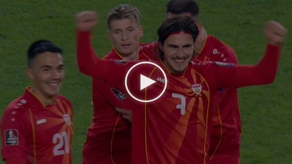 eljif elmas video gol macedonia calcio qualificazioni mondiali 2022