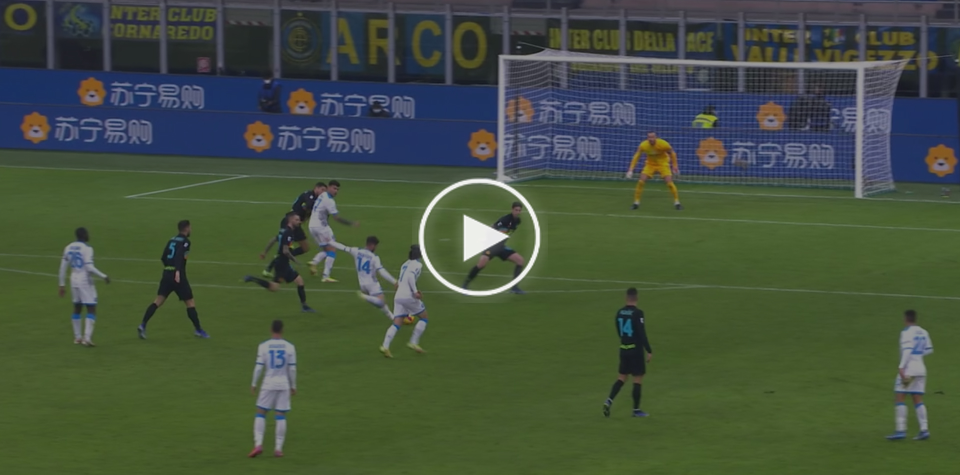 highlights inter napoli serie a gol video mertens calhanoglu rigore perisic zielinski