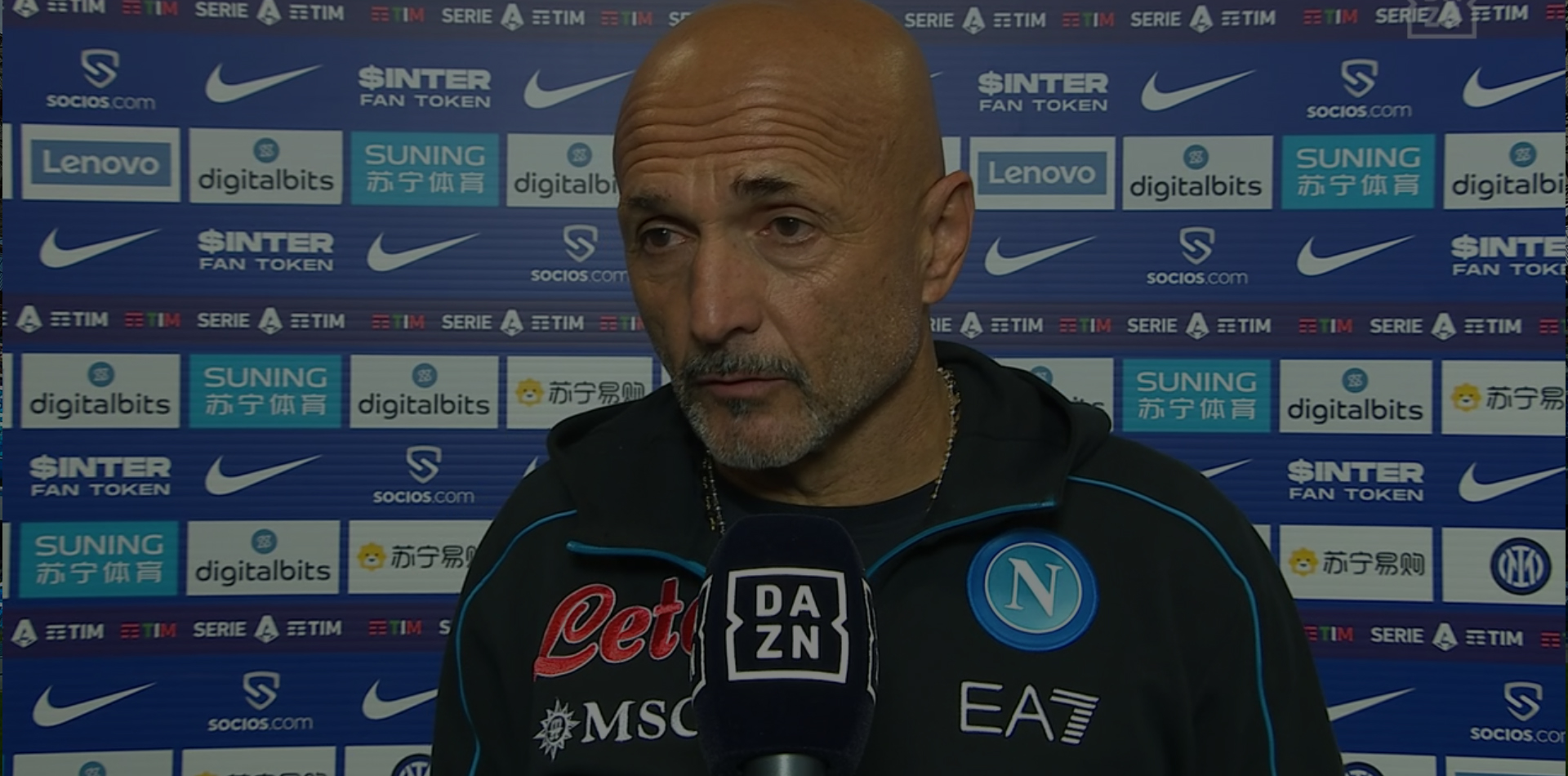 luciano spalletti a dazn intervista inter napoli