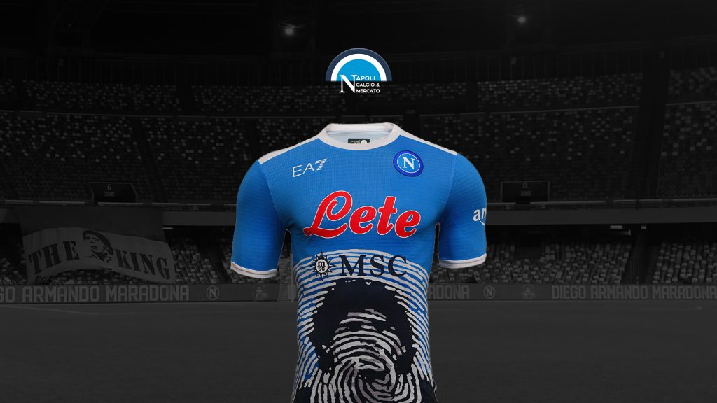 maglia napoli 2022 2021 ea7 maradona game napoli-lazio serie a