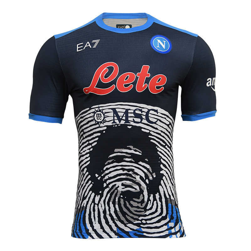 nuova maglia maradona napoli ea7 blu