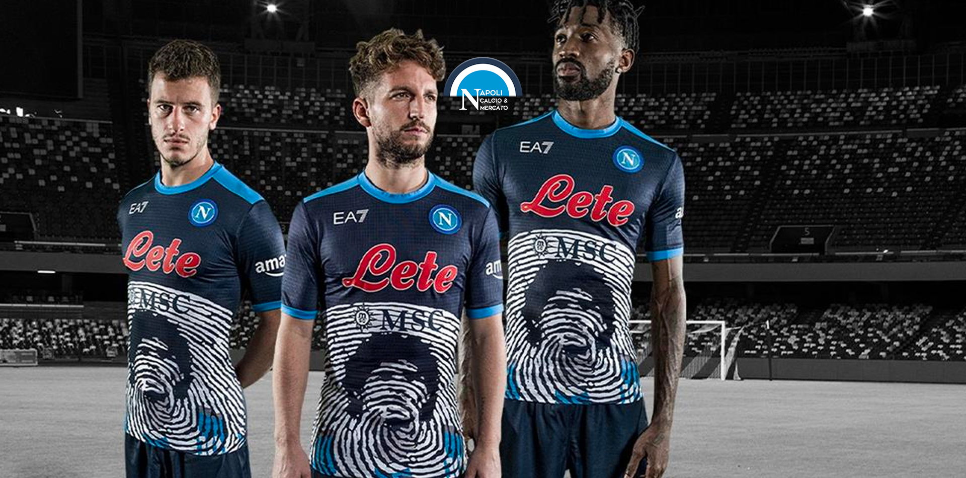 nuova maglia napoli maradona ea7 2022 verona inter lazio serie a diego ricordo
