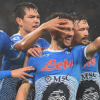 Pagelle Napoli-Lazio, esultanza degli azzurri