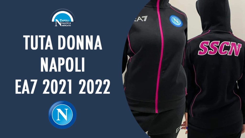 tuta donna napoli ea7 rosa 2021 2022