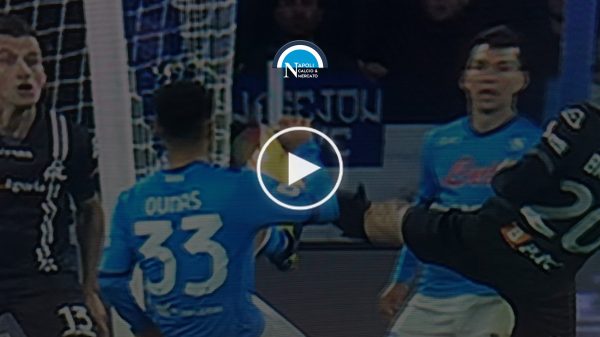 cesari moviola napoli spezia rigore ounas non fischiato