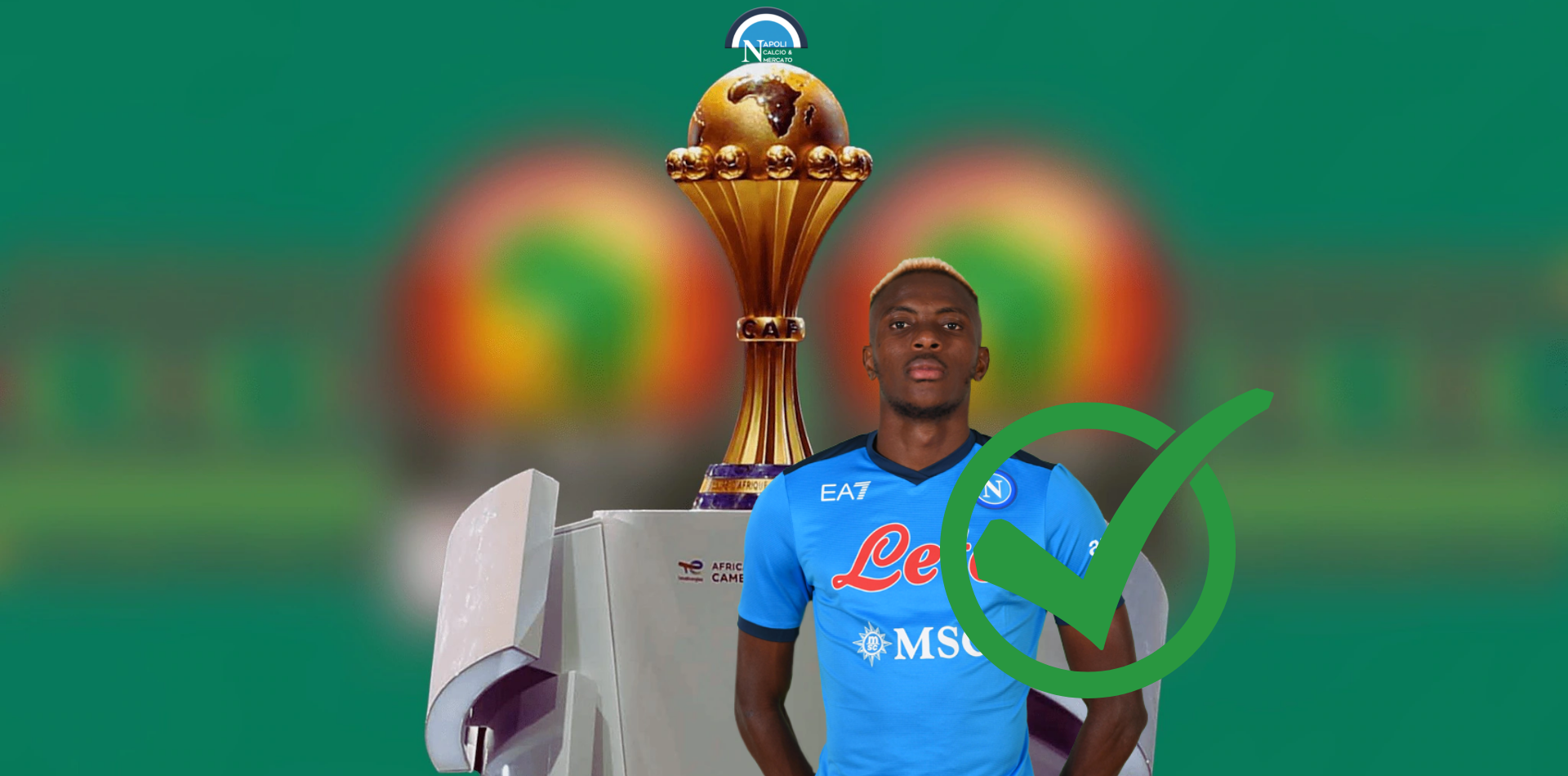 osimhen coppa d'africa nigeria tweet ssc napoli