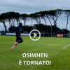 Victor Osimhen tornato ad allenarsi con il Napoli