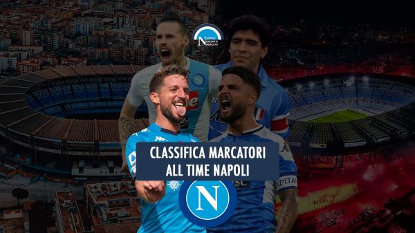 classifica marcatori napoli all time storia mertens insigne hamsik maradona record miglior marcatore