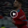 highlights juve napoli gol video mertens chiesa