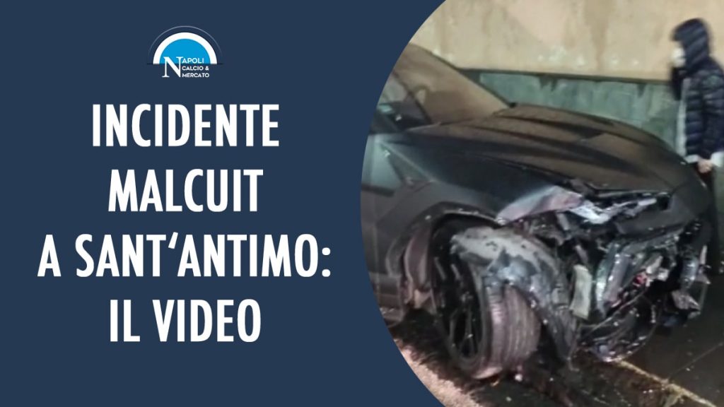 incidente kevin malcuit oggi napoli sant antimo video