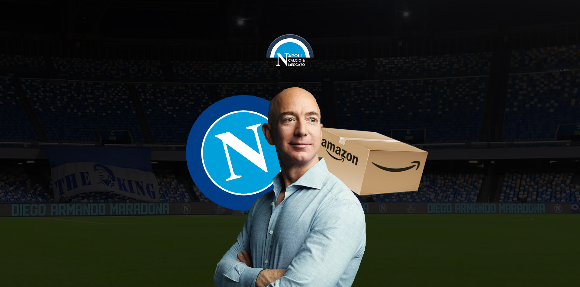 jeff bezos napoli compra il napoli sscnapoli amazon de laurentiis vende stadio amazon arena maradona