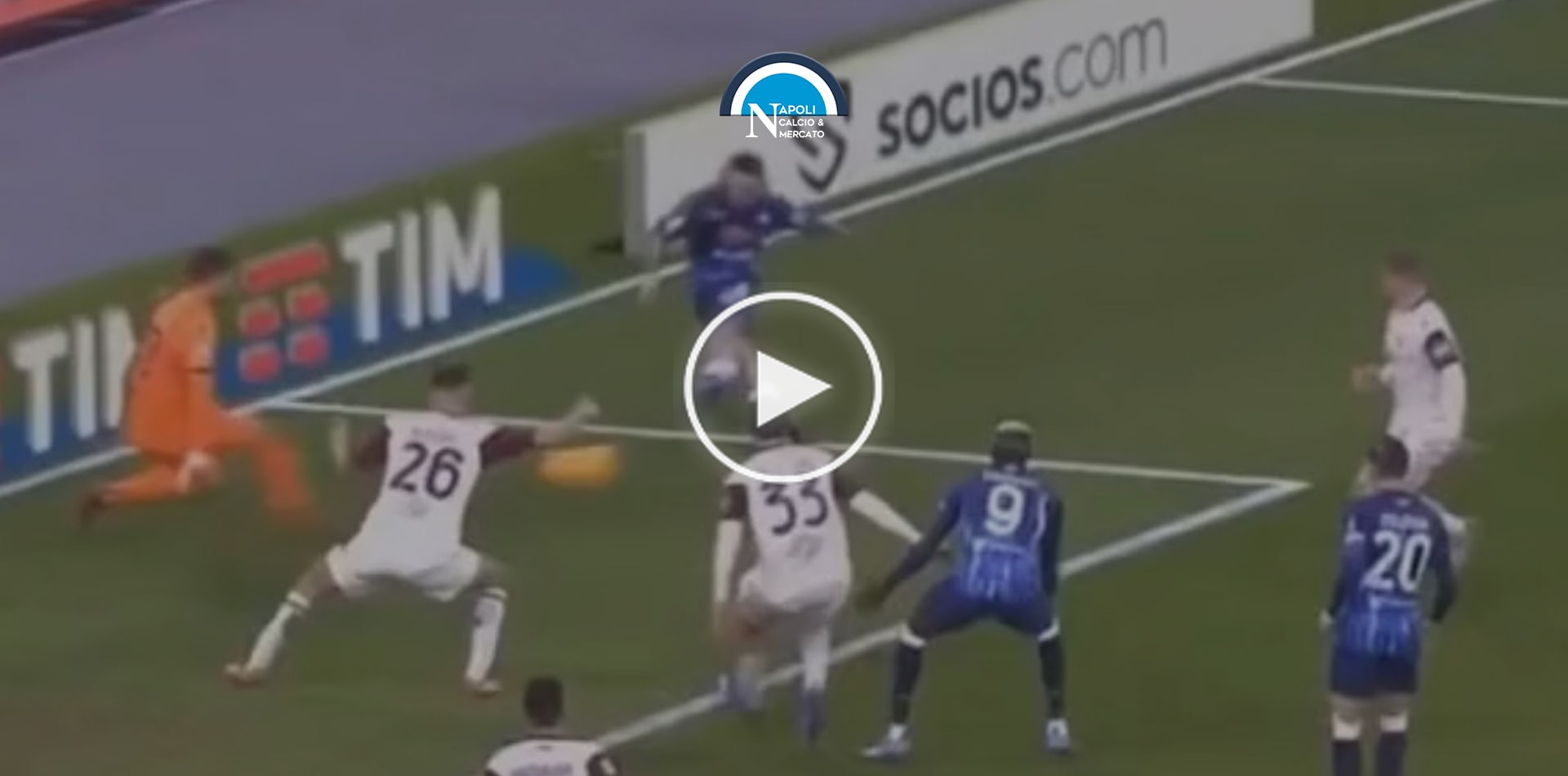 lite osimhen politano napoli salernitana video