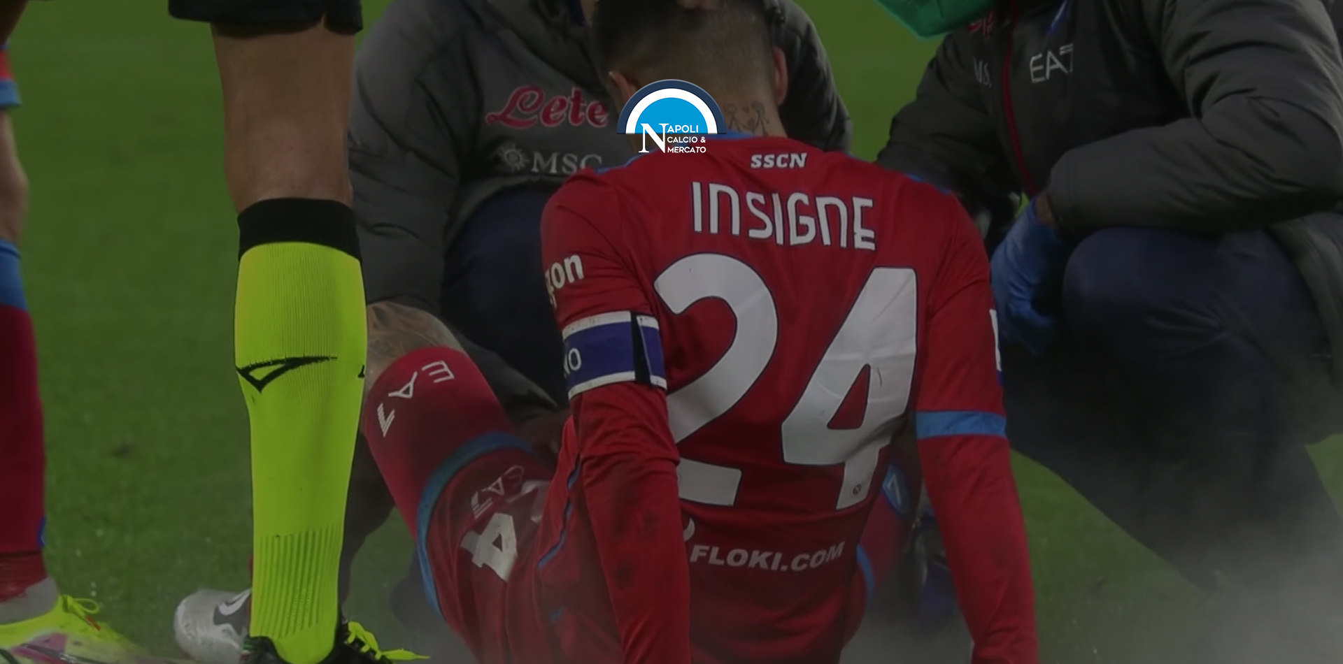 lorenzo insigne infortunio injury diagnosi stiramento napoli sampdoria