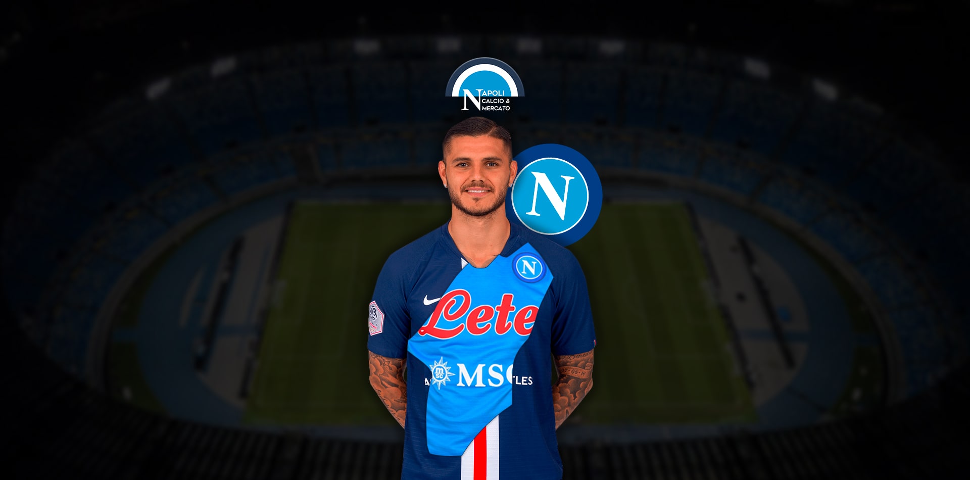 mauro icardi napoli clamoroso retroscena agente de laurentiis