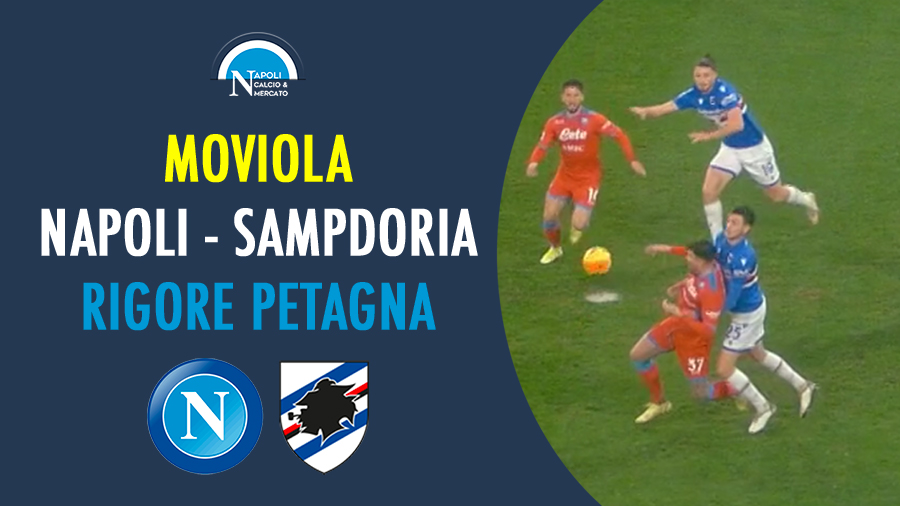 moviola napoli sampdoria rigore petagna gol annullato juan jesus