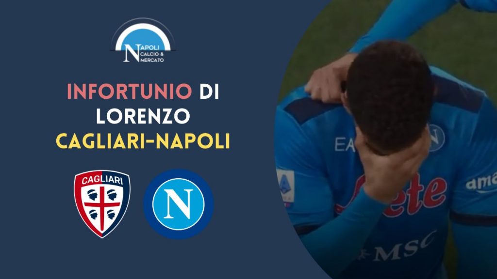 infortunio di lorenzo cagliari napoli botta testa condizioni