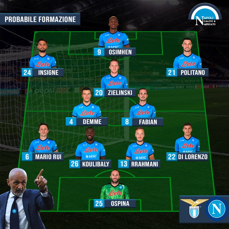 lazio napoli formazioni probabile formazione spalletti sarri serie a sscnapoli