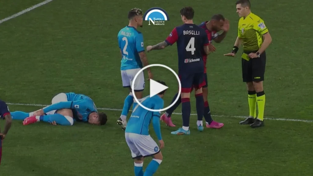 moviola cagliari napoli episodi var arbitro sozza rigore di lorenzo petagna