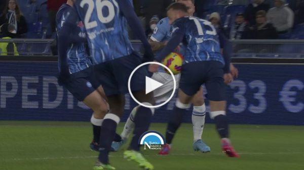 moviola lazio napoli var arbitro di bello rigore mano rrahmani