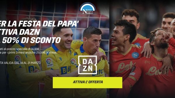 dazn offerta festa del papa link accedi