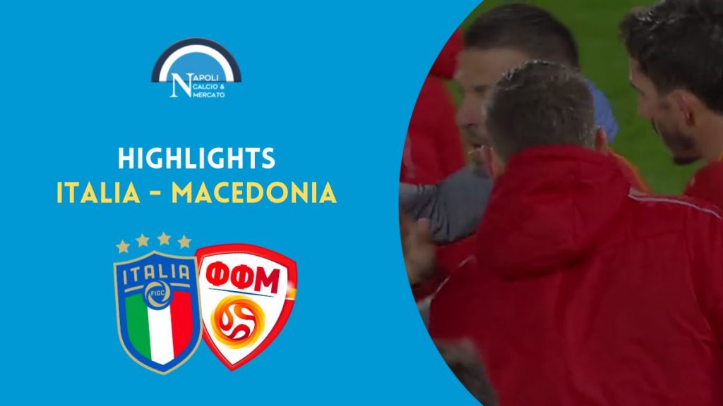highlights italia macedonia del nord playoff qualificazione mondiali 2022 qatar gol trajkovski