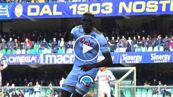 highlights verona napoli sintesi gol azioni osimhen