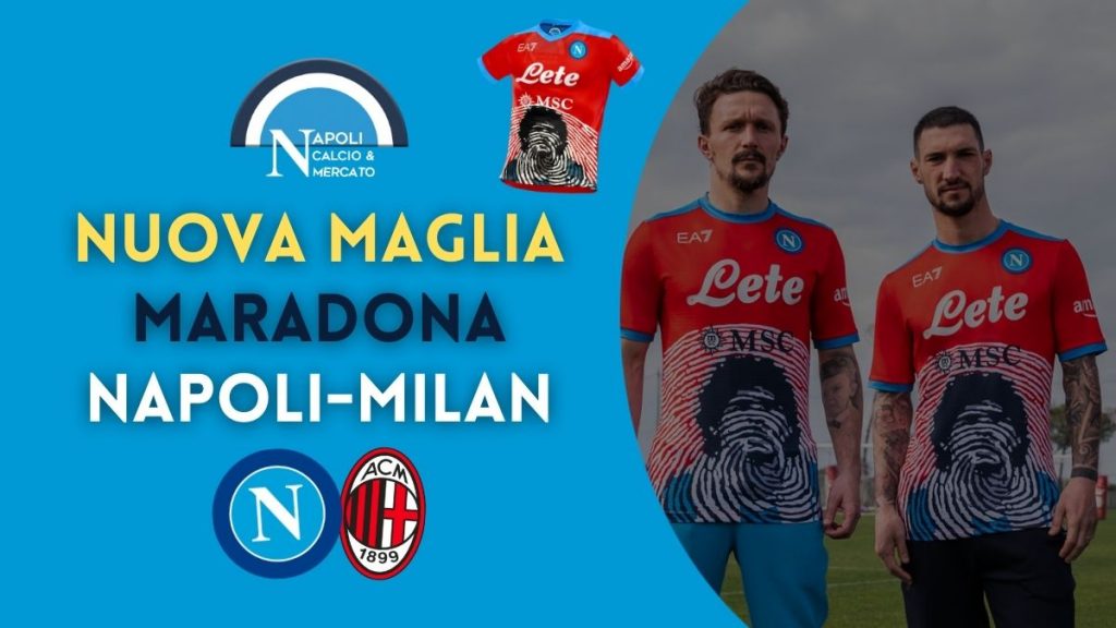 maglia napoli milan maradona 2022