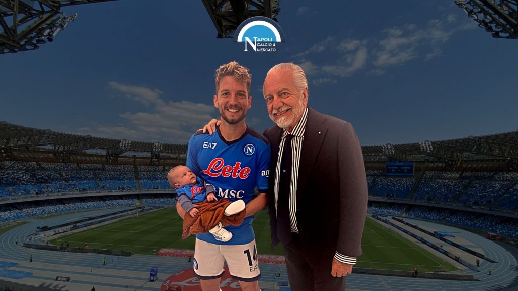 dries mertens rinnovo napoli annuncio tweet de laurentiis