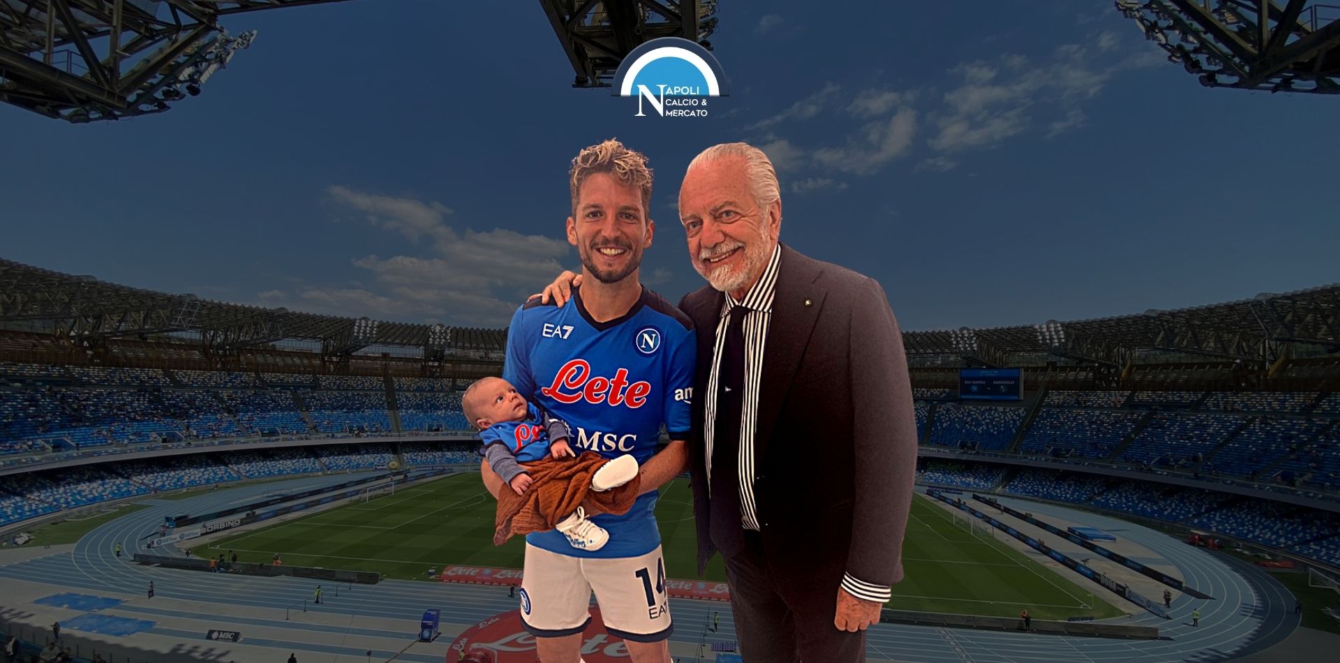 dries mertens rinnovo napoli annuncio tweet de laurentiis