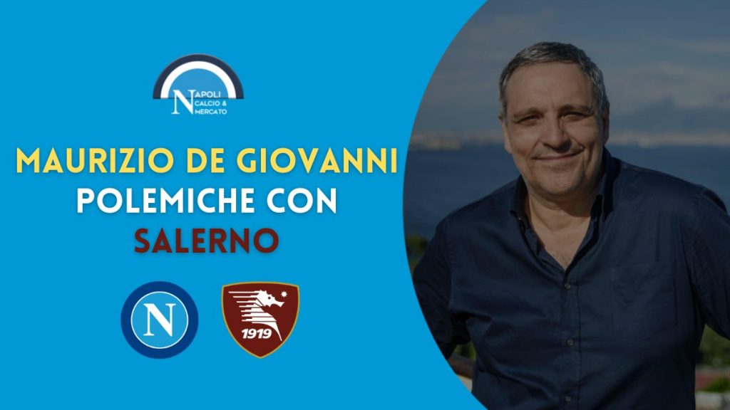 maurizio de giovanni sfogo polemiche salerno tifosi salernitana cori anti napoli presentazione libro