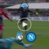 moviola atalanta napoli rigore mertens musso var