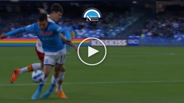 moviola napoli roma arbitro di bello replay var rigore insigne fallo ibanez lozano