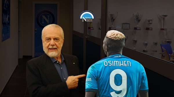 osimhen al manchester united de laurentiis fissa il prezzo la cifra richiests per la cessione