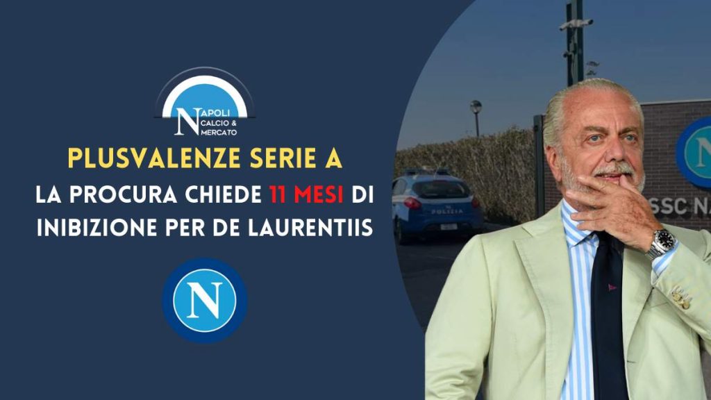 caso plusvalenze fittizie serie a ssc napoli inibizione aurelio de laurentiis multa