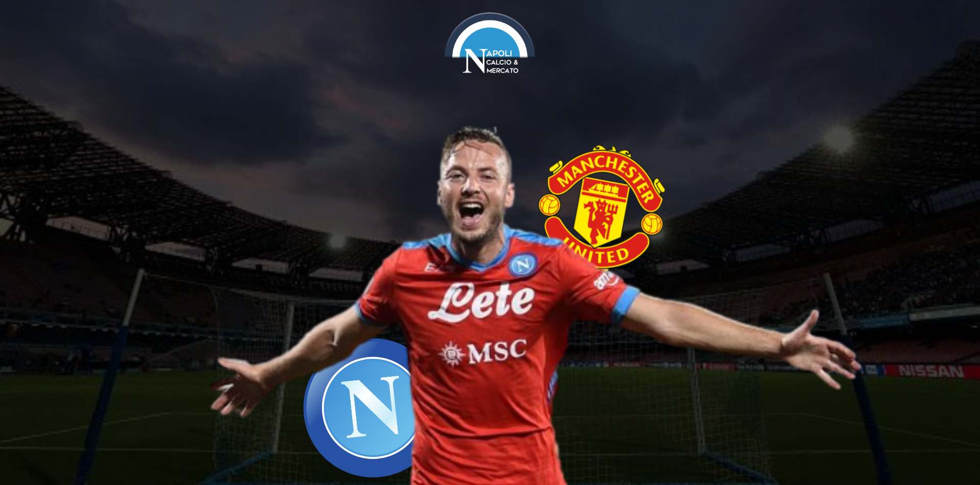 amir rrahmani manchester united agente napoli calciomercato