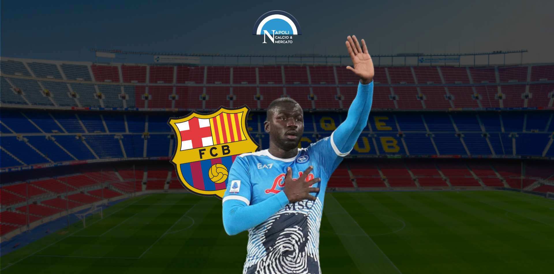 calciomercato napoli cessione koulibaly barcellona xavi pressing valutazione 40 milioni de laurentiis