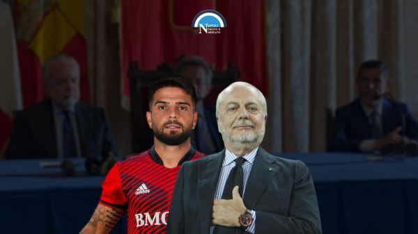 calciomercato napoli trasferimento insigne toronto annuncio de laurentiis