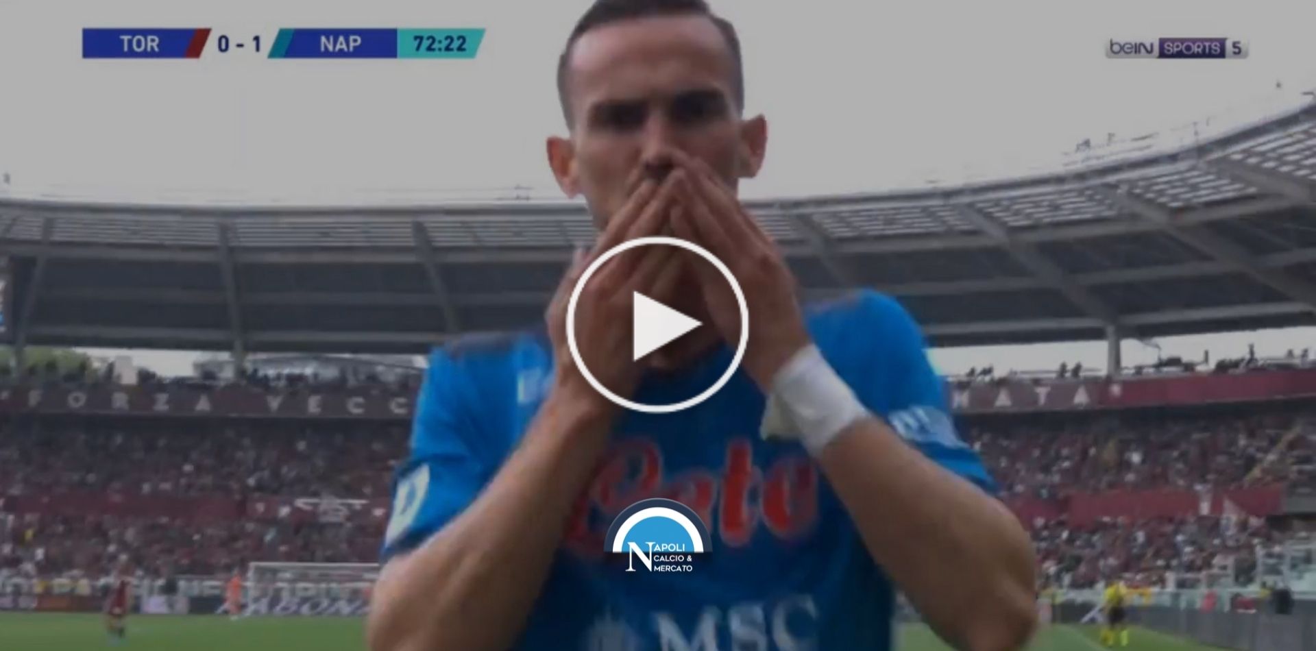 highlights torino napoli gol fabian ruiz sintesi video
