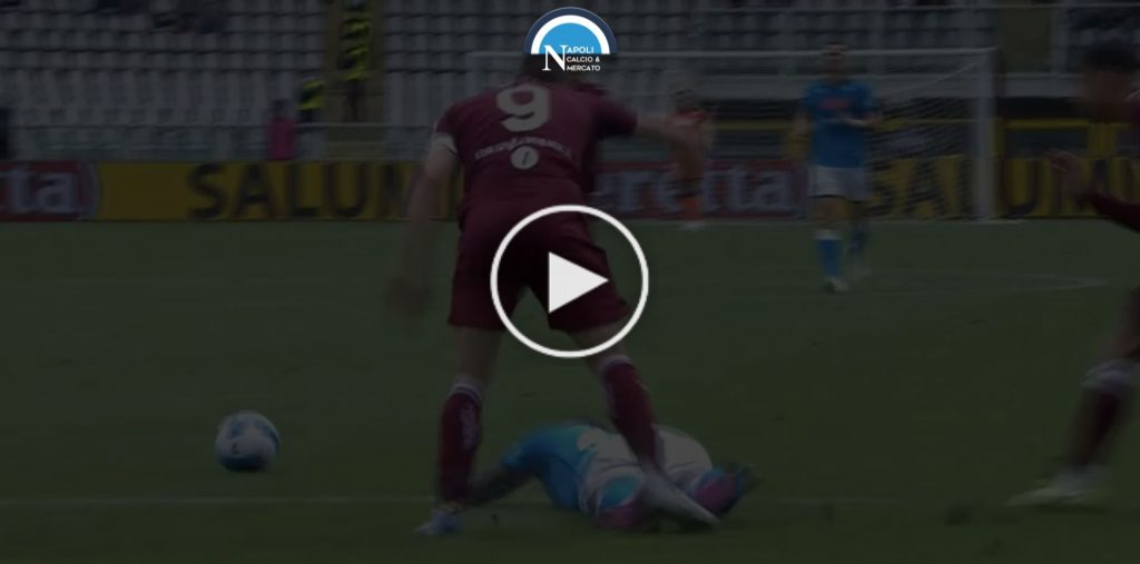 moviola torino napoli fallo rigore belotti koulibaly arbitro prontera var irrati