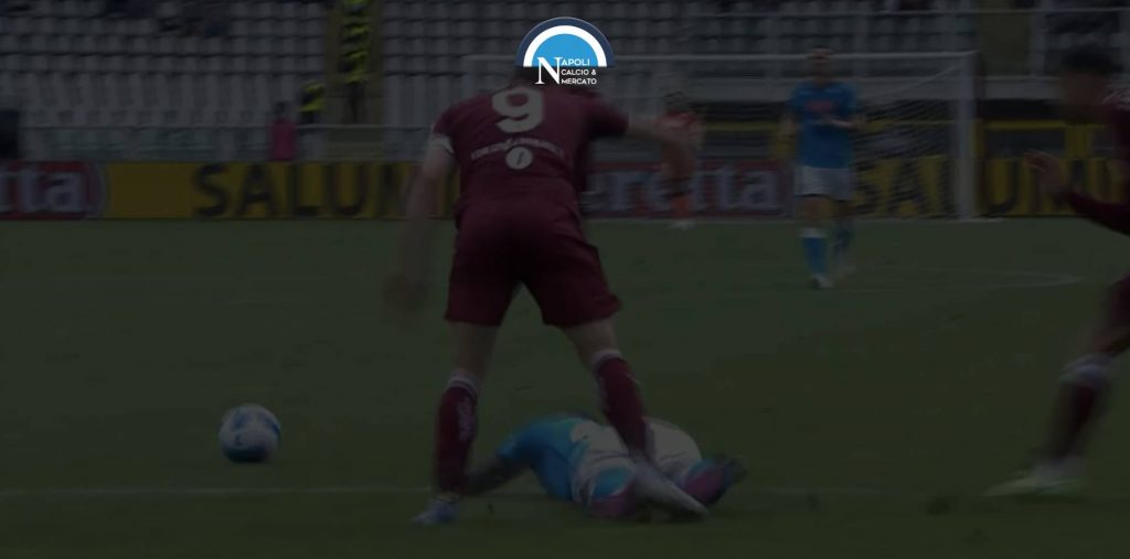 moviola torino napoli fallo rigore belotti koulibaly arbitro prontera var irrati