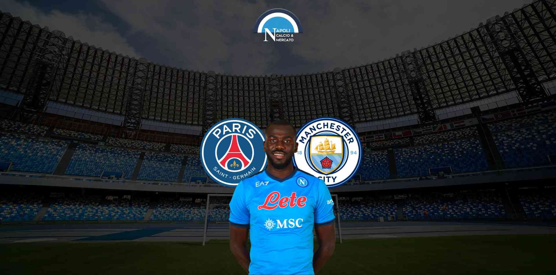 napoli calciomercato cessione koulibaly psg manchester city