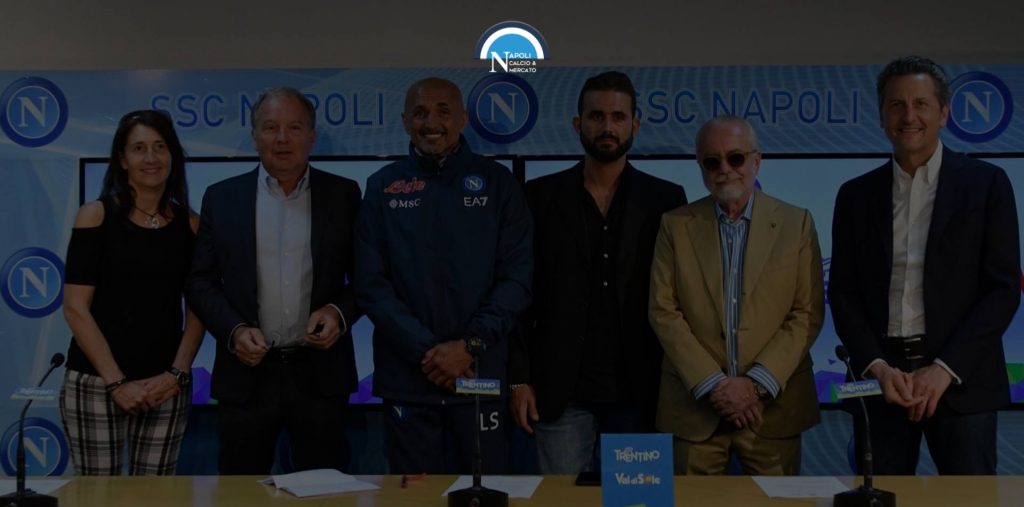 ritiro napoli dimaro 2022 conferenza stampa presentazione de laurentiis spalletti trentino