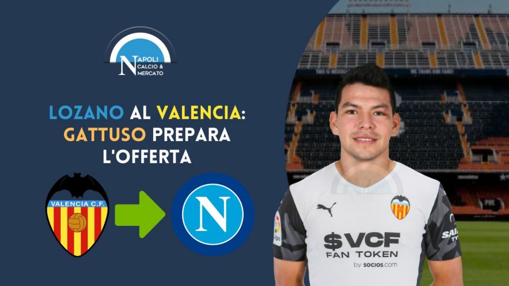 hirving lozano valencia calciomercato napoli gattuso offerta cifre